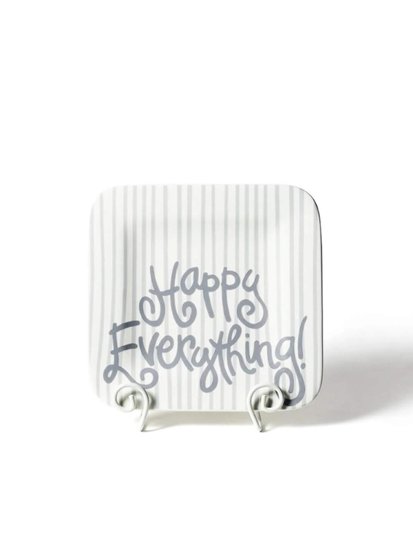 Stone Skinny Stripe Mini Square Platter by Happy Everything