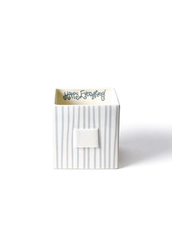 Stone Stripe Medium Mini Nesting Cube by Happy Everything