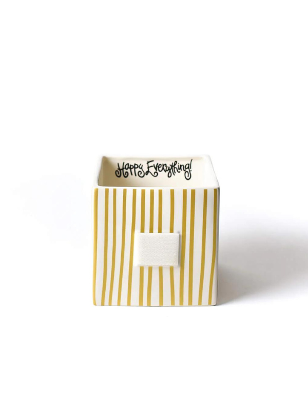 Gold Stripe Medium Mini Nesting Cube by Happy Everything