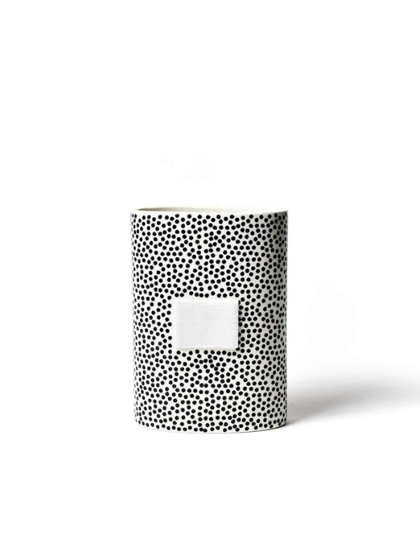 Black Small Dot Mini Vase by Happy Everything