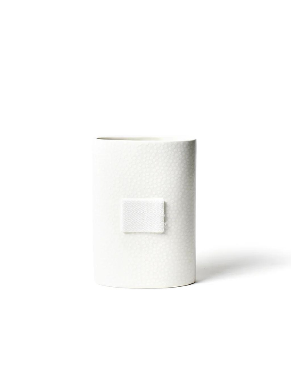 White Small Dot Mini Vase by Happy Everything