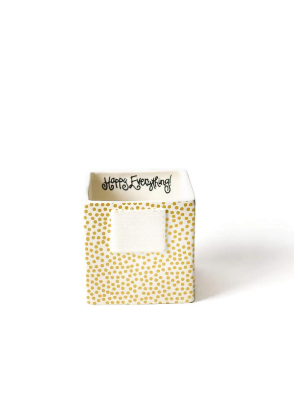 Gold Small Dot Small Mini Nesting Cube by Happy Everything