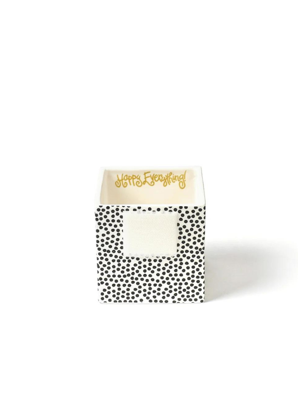 Black Small Dot Small Mini Nesting Cube by Happy Everything