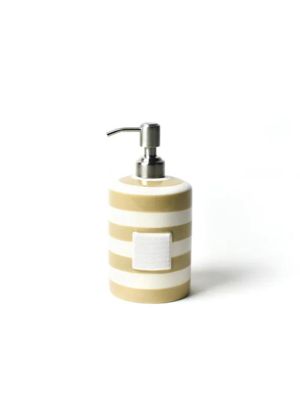 Neutral Stripe Soap Pump by Happy Everything