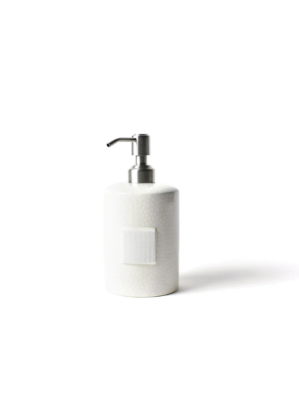 White Small Dot Soap Pump by Happy Everything