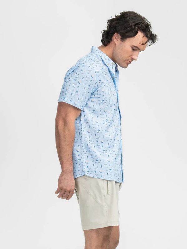 Boats N Coves Baja Printed Shirt By Southern Shirt Co.