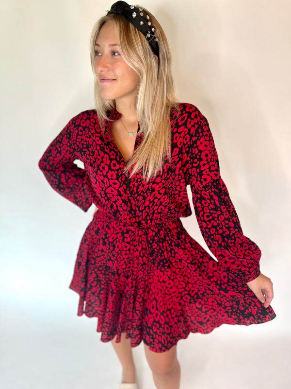 Spin Me Around Dress in Red