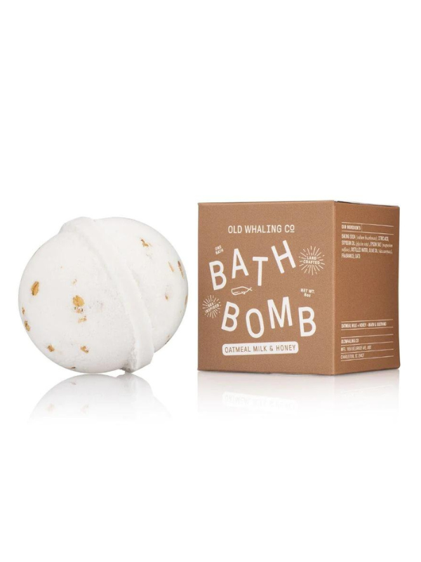 Oatmeal Milk and Honey Bath Bomb by Old Whaling