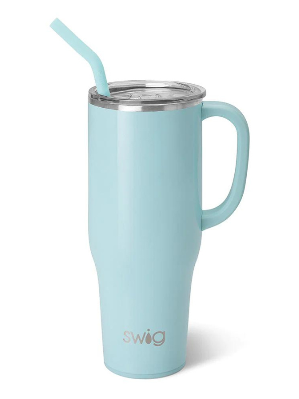 Aquamarine Mega Mug 40oz Tumbler by Swig Life