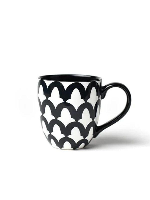 Black Arabesque Mug by Coton Colors