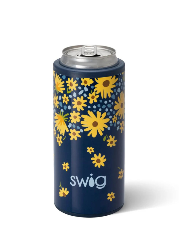 Lazy Daisy Slim Can Cooler by Swig Life