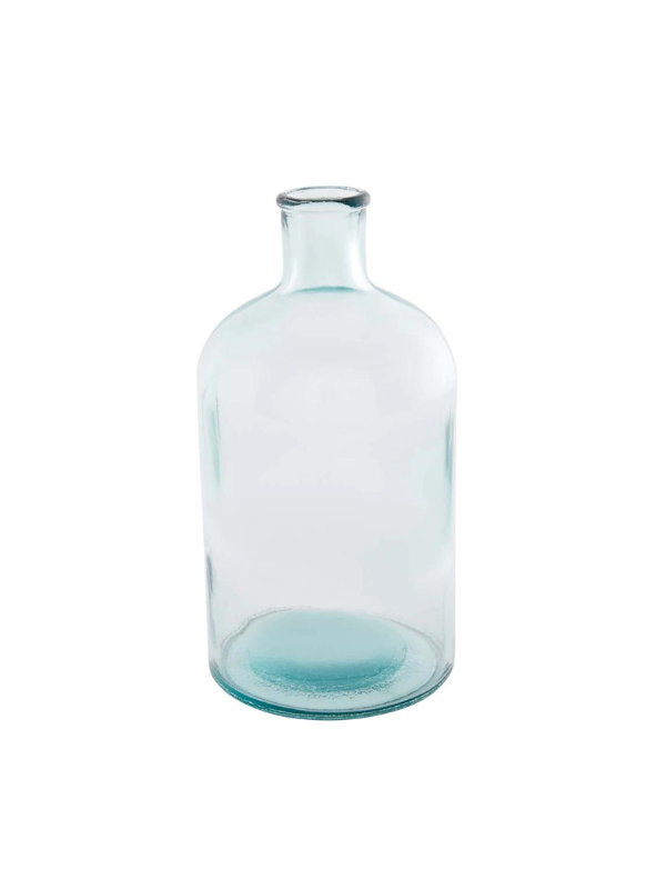 Small Clear Blue Vase by Mud Pie