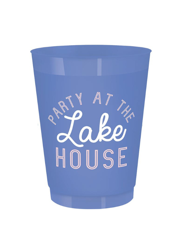 Party At the Lake House Cups - Set of 8