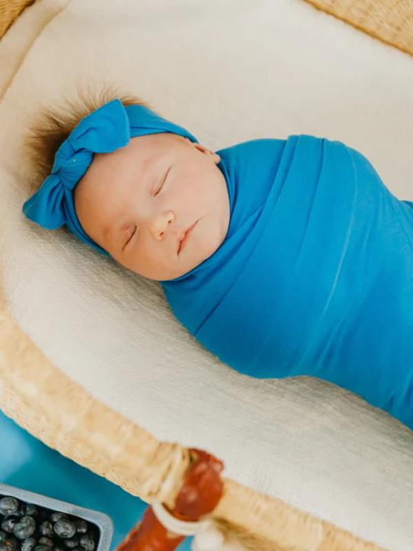 Blueberry Swaddle Blanket by Copper Pearl