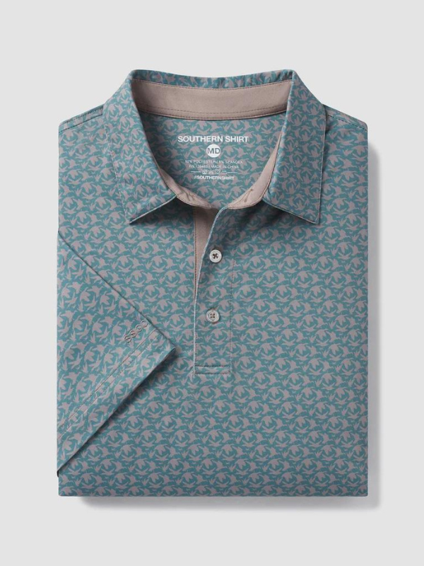Party Fowl Printed Polo by Southern Shirt Co.