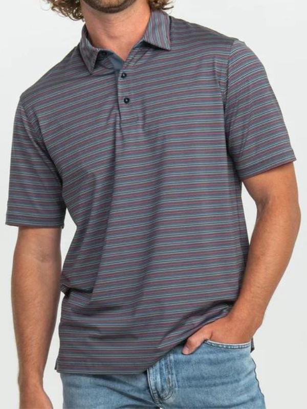 Sawgrass Stripe Polo by Southern Shirt Co.