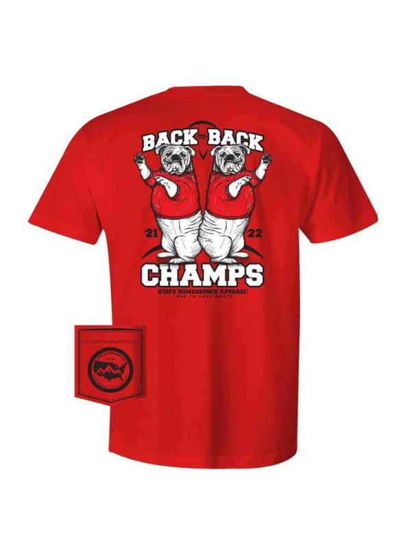 Back To Back Champions Tee by State Homegrown