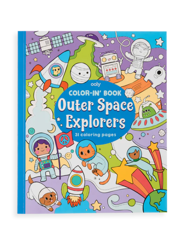 Outer Space Explorers Coloring Book