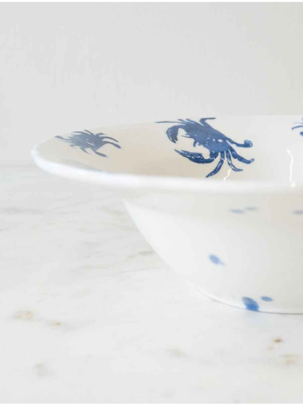 Watercolor Crab Serving Bowl