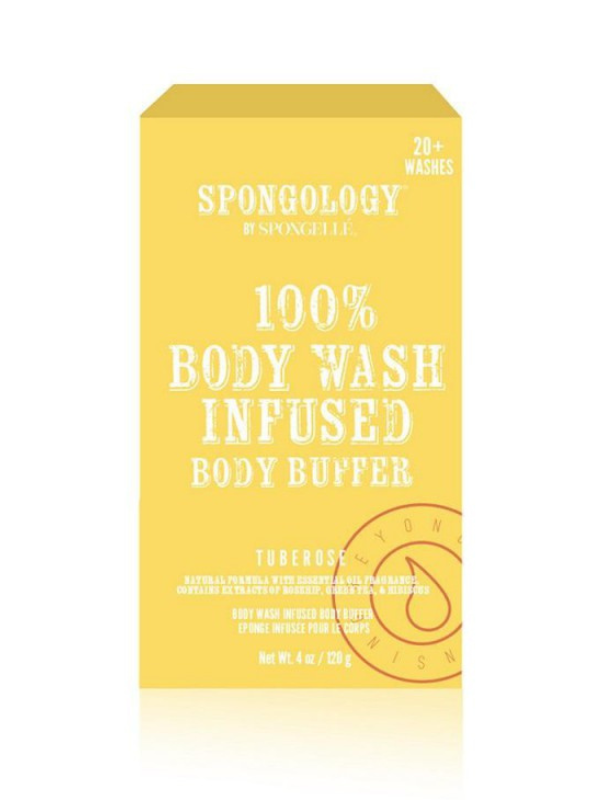 Spongology 100% Body Wash Infused Body Buffer in Tuberose
