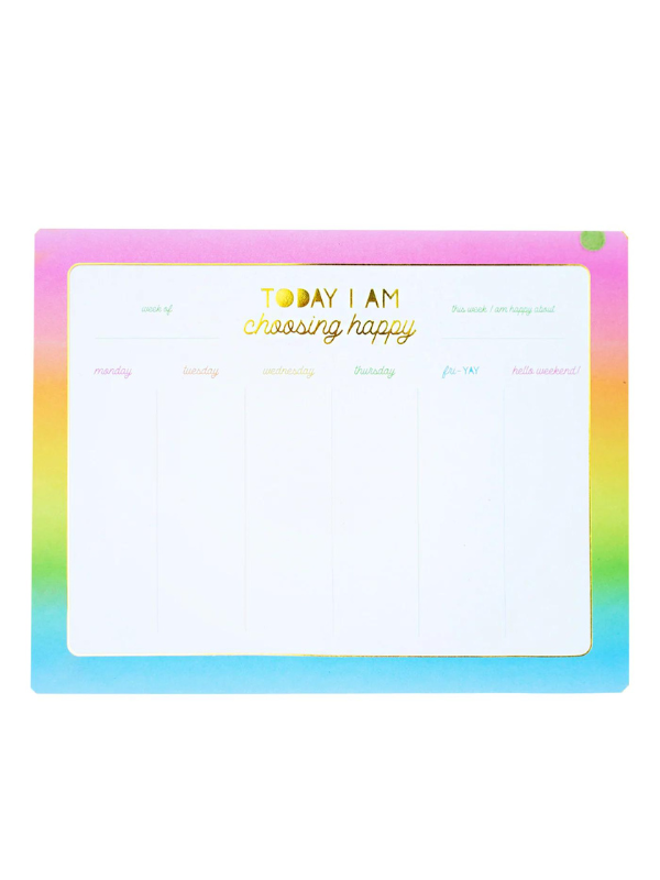 Today I Am Choosing Happy Weekly Planner