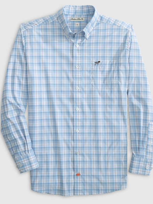 Breeze Plaid Hadley Performance Button Down by Southern Point Co.