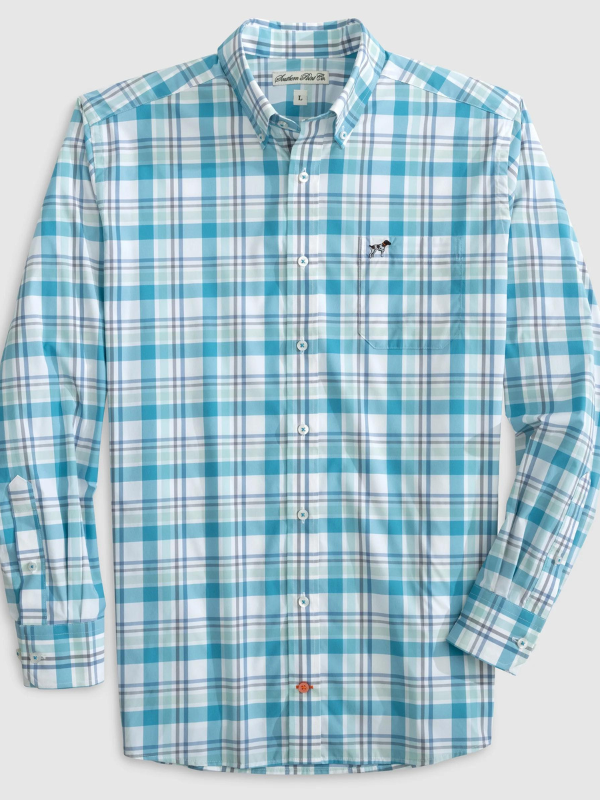 Topwater Plaid Hadley Performance Button Down by Southern Point Co.