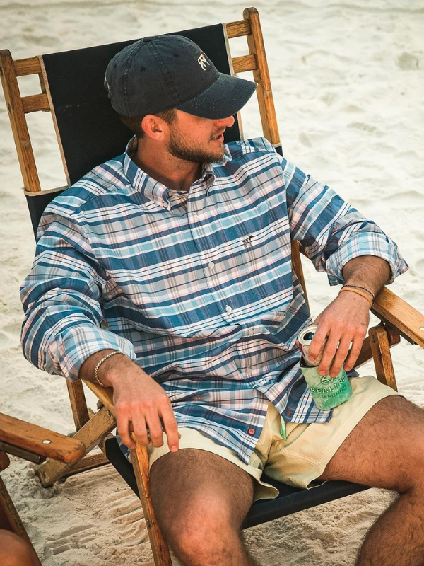 Tucker Plaid Hadley Performance Button Down by Southern Point Co.