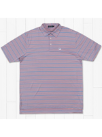 Bermuda French Blue and Peach Performance Polo by Southern Marsh