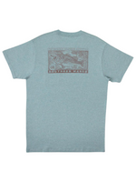 Etched Bass Washed Moss Blue Tee by Southern Marsh