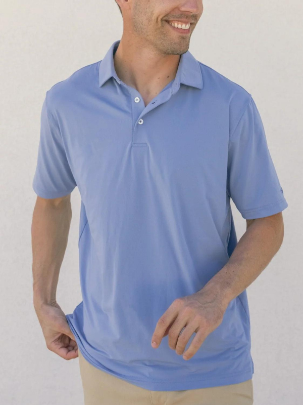 Santa Clara Performance Polo in Blue by Southern Marsh
