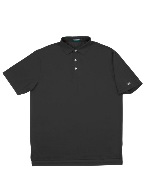 Santa Clara Performance Polo in Charcoal Gray by Southern Marsh