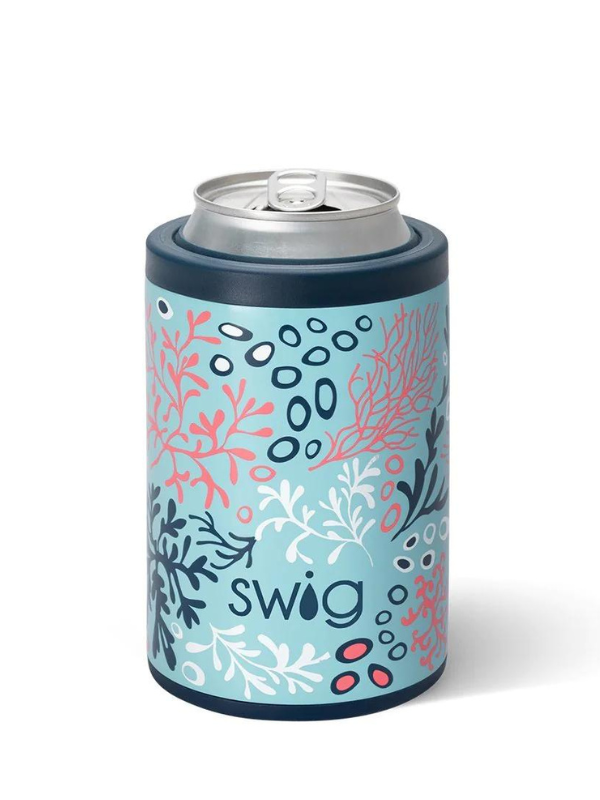 Coral Me Crazy (12oz) Can/Bottle Holder by Swig Life