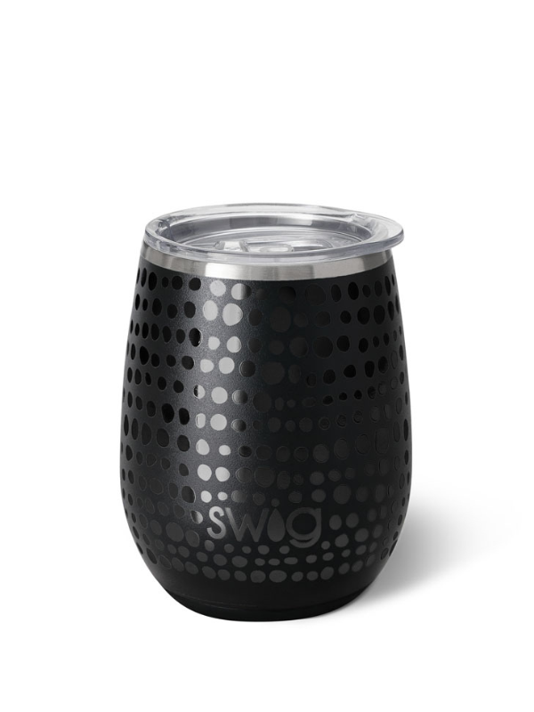 Onyx Glamazon Stemless Wine Glass by Swig Life