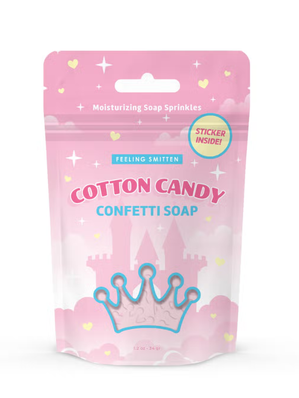 Cotton Candy Crown Shaped Bath Confetti Soap