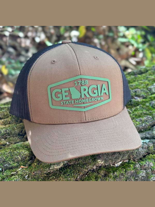 1788 Georgia Trucker Hat in Coyote Brown/Black by State Homegrown