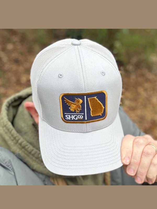Georgia Southern Eagle in Silver Trucker Hat by State Homegrown