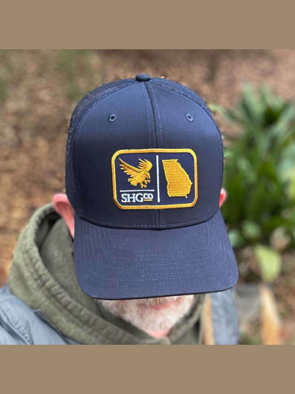 Georgia Southern Eagle in Navy Trucker Hat by State Homegrown