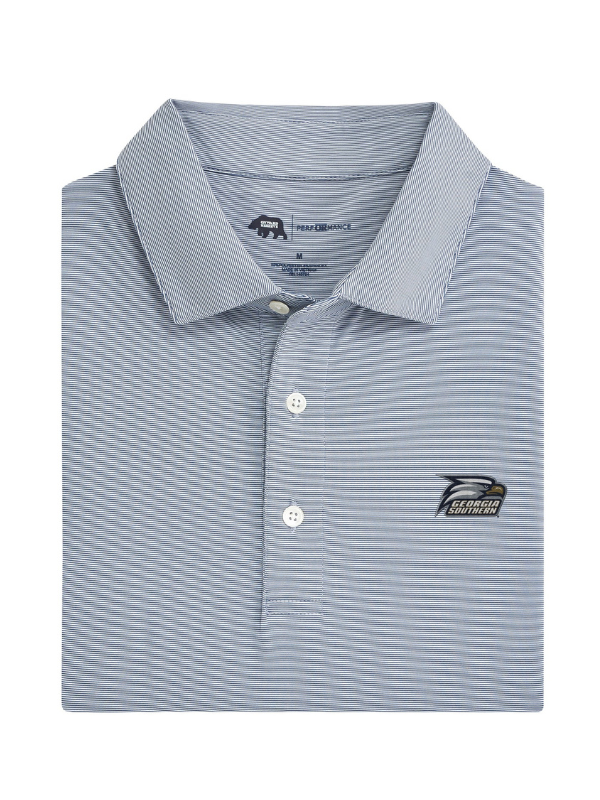 Georgia Southern Hairline Stripe Performance Polo by Onward Reserve