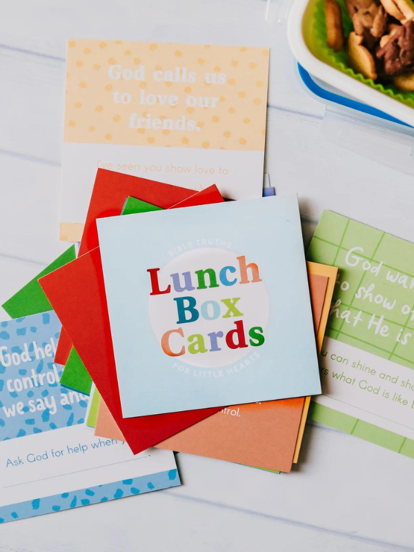 Bible Truths Lunch Box Cards for Little Hearts