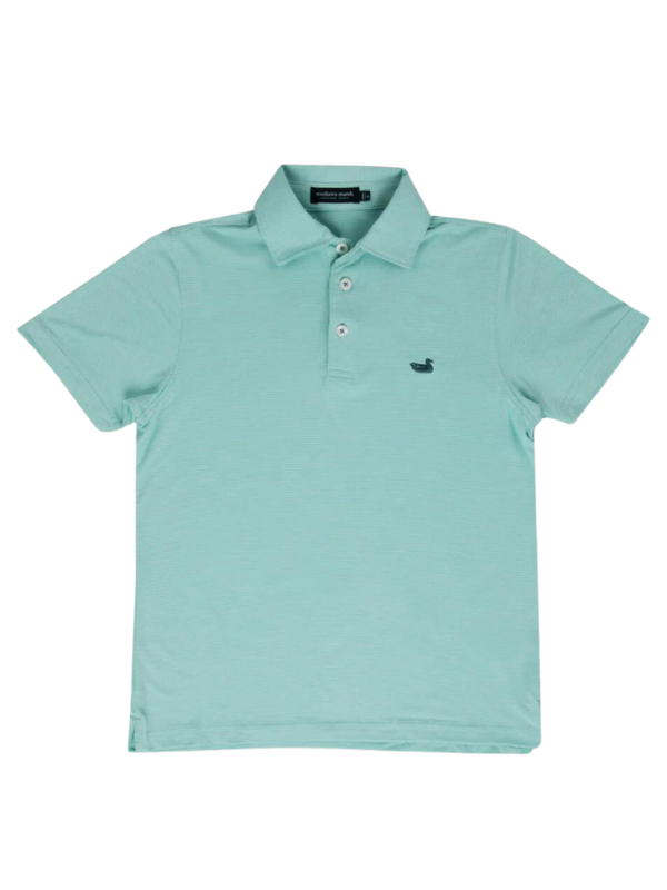 Biscayne Heather YOUTH Performance Polo by Southern Marsh