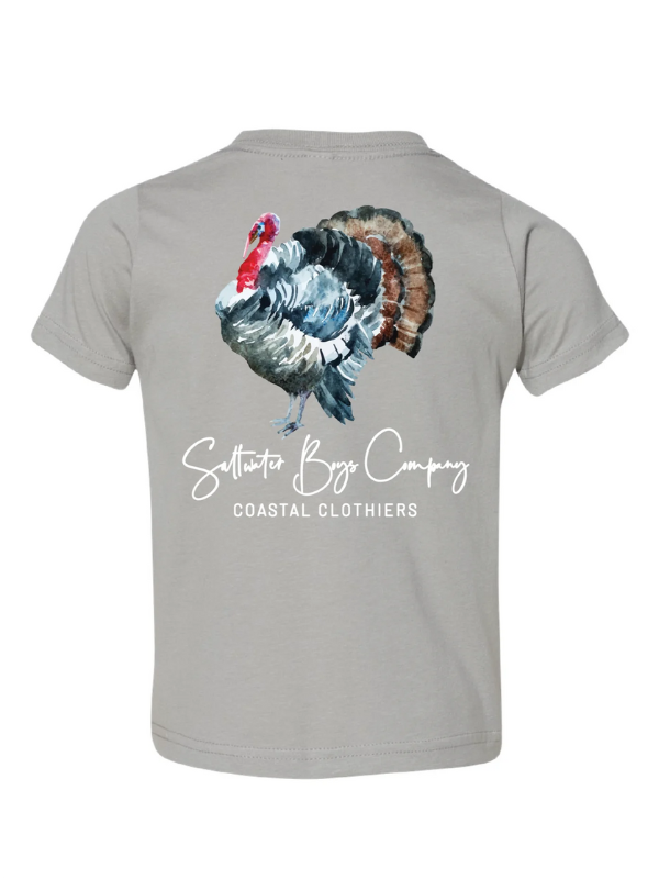 Watercolor Turkey YOUTH Tee by Saltwater Boys Co.