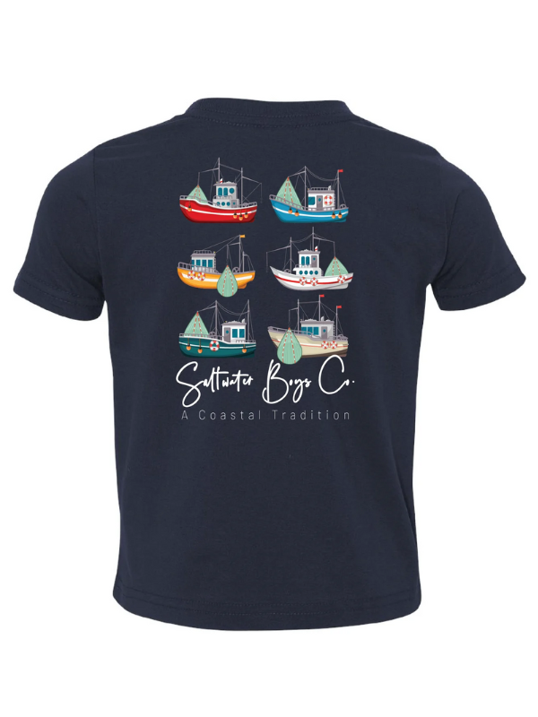 Saint Simons Shrimp Boat YOUTH Tee by Saltwater Boys Co.