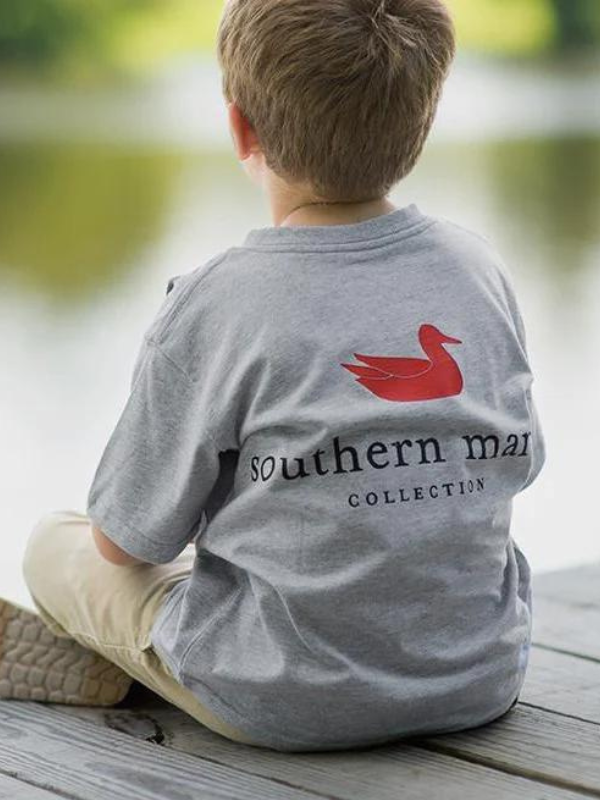 Authentic YOUTH Tee in Light Grey by Southern Marsh