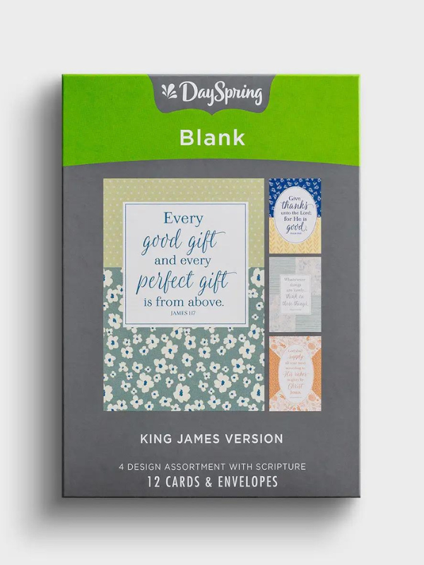 Blank Greeting Card Set with Scripture