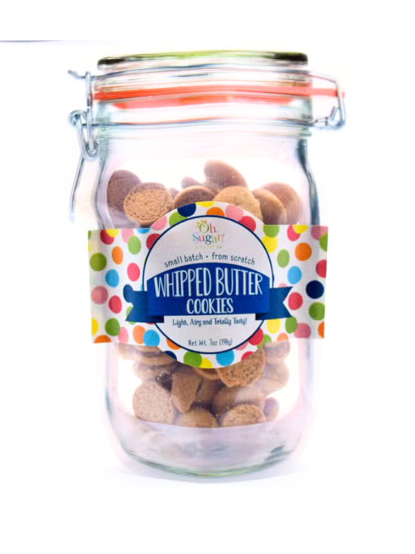 Whipped Butter Cookies Mason Jar Pouch