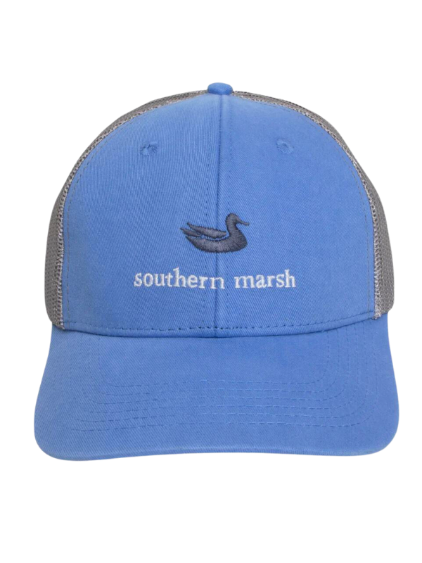 Classic Snapback YOUTH Trucker Hat in Breaker Blue by Southern Marsh