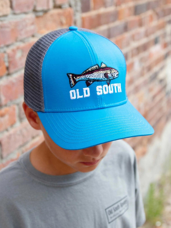 Red Fish YOUTH Trucker Hat by Old South Apparel