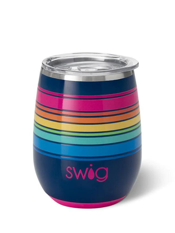 Electric Slide Stemless Wine Glass by Swig Life