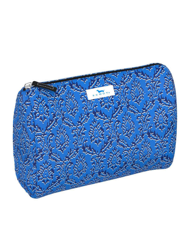 Merci Beau Blue Packin' Heat Makeup Bag by Scout